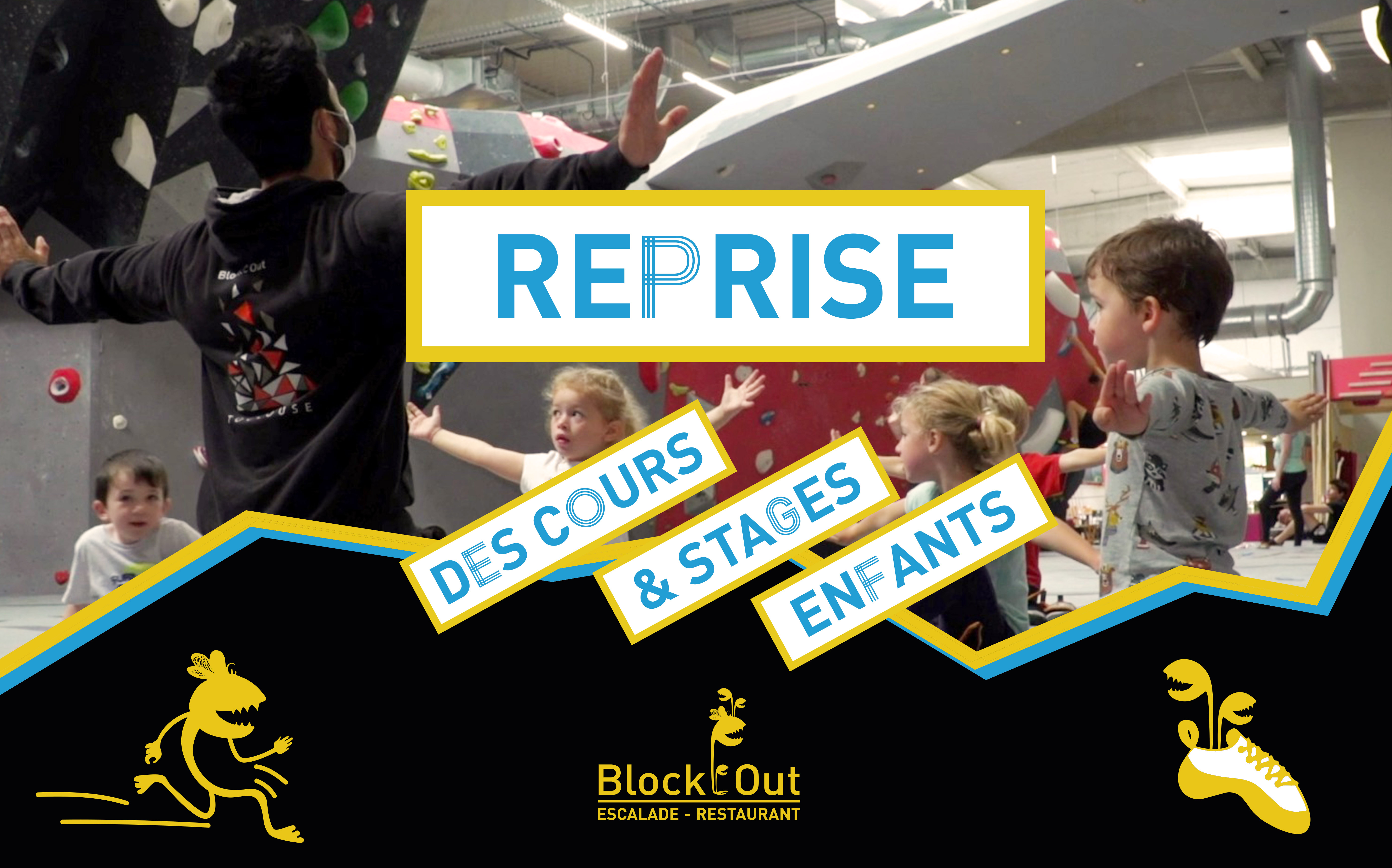 Votre salle d'escalade Block'Out BORDEAUX rouvre pour le jeune public !